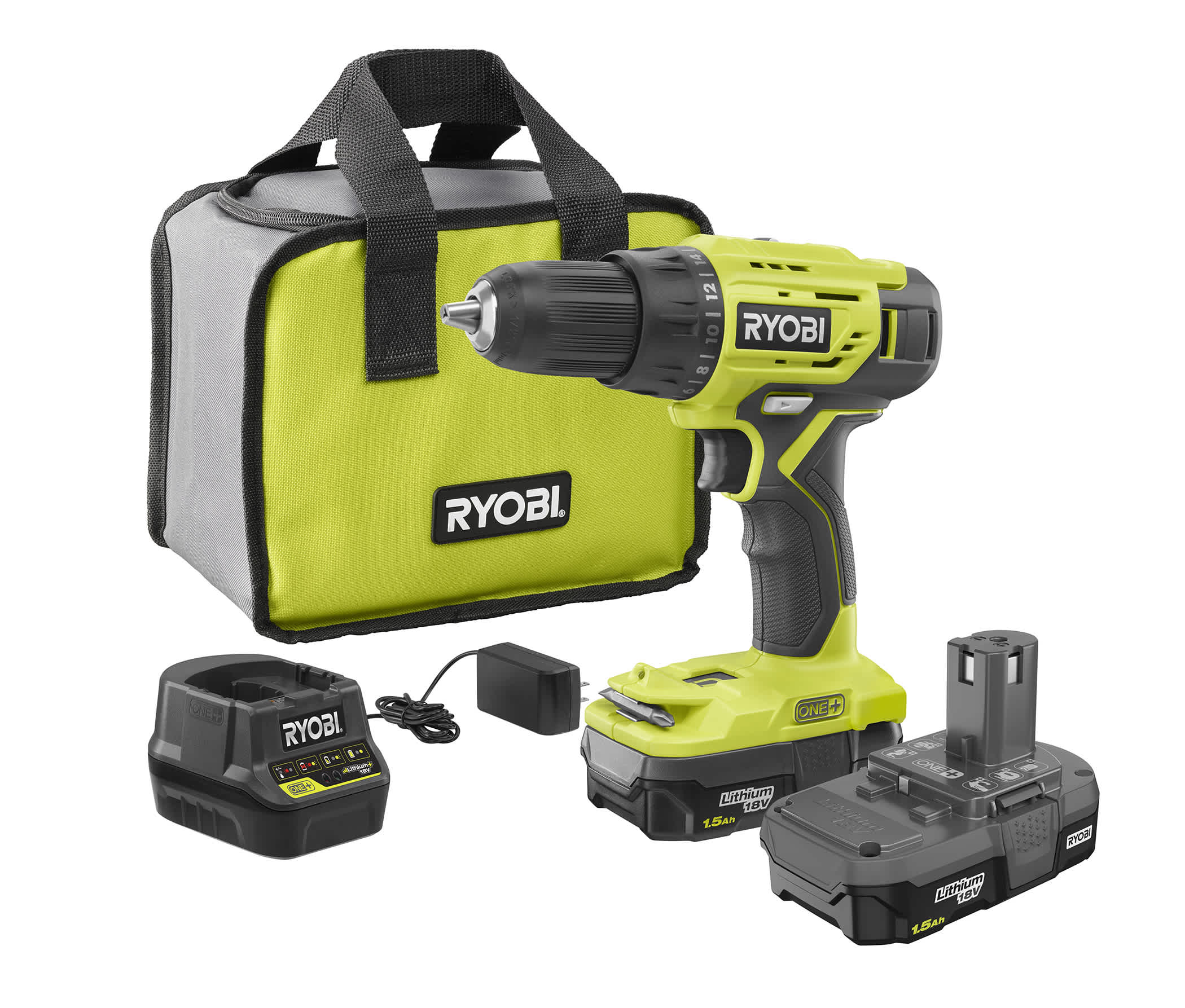 Feature Image for 18V ONE+™ 2-SPEED 1/2 IN. DRILL/DRIVER KIT WITH 2 BATTERIES.