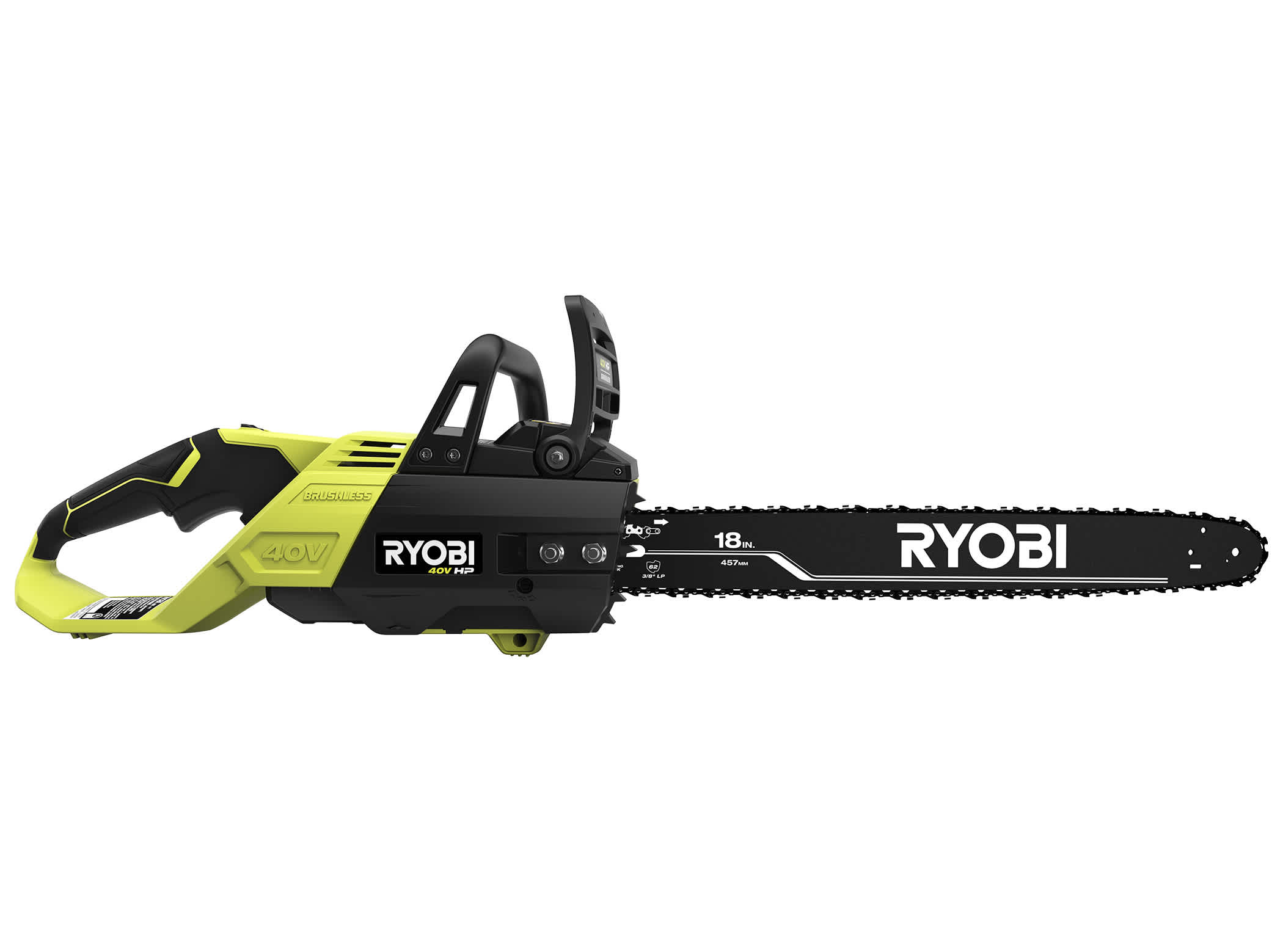 Product Features Image for 40V HP 18" BRUSHLESS CHAINSAW.