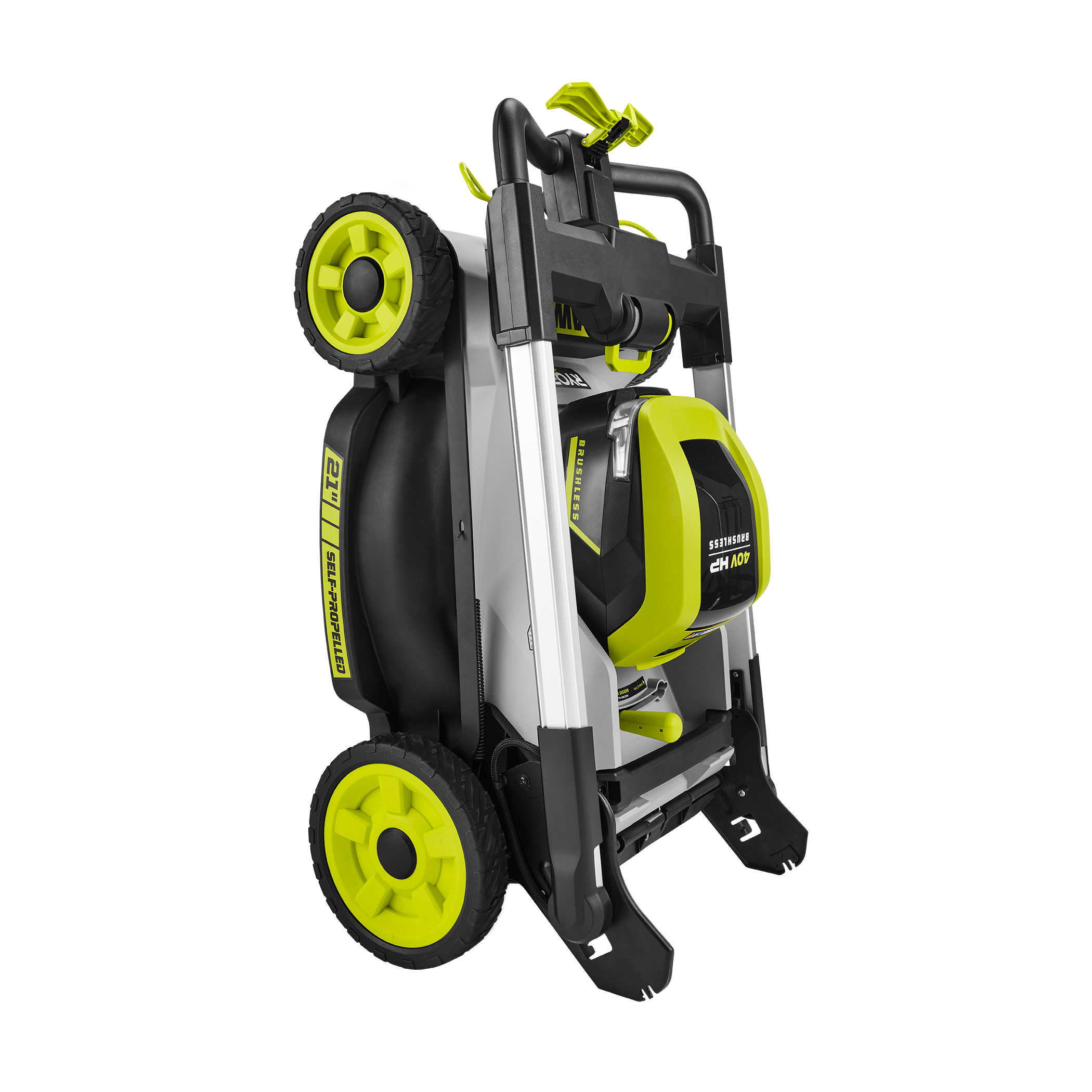 Product Features Image for 40V HP BRUSHLESS WHISPER SERIES SELF-PROPELLED 21" LAWN MOWER.