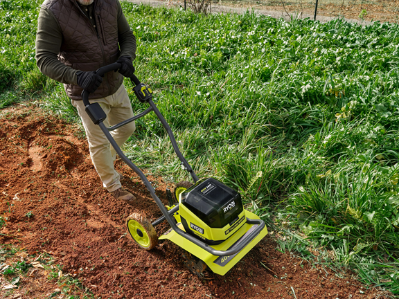 Product Features Image for 40V HP BRUSHLESS WHISPER SERIES 16" FRONT TINE TILLER.