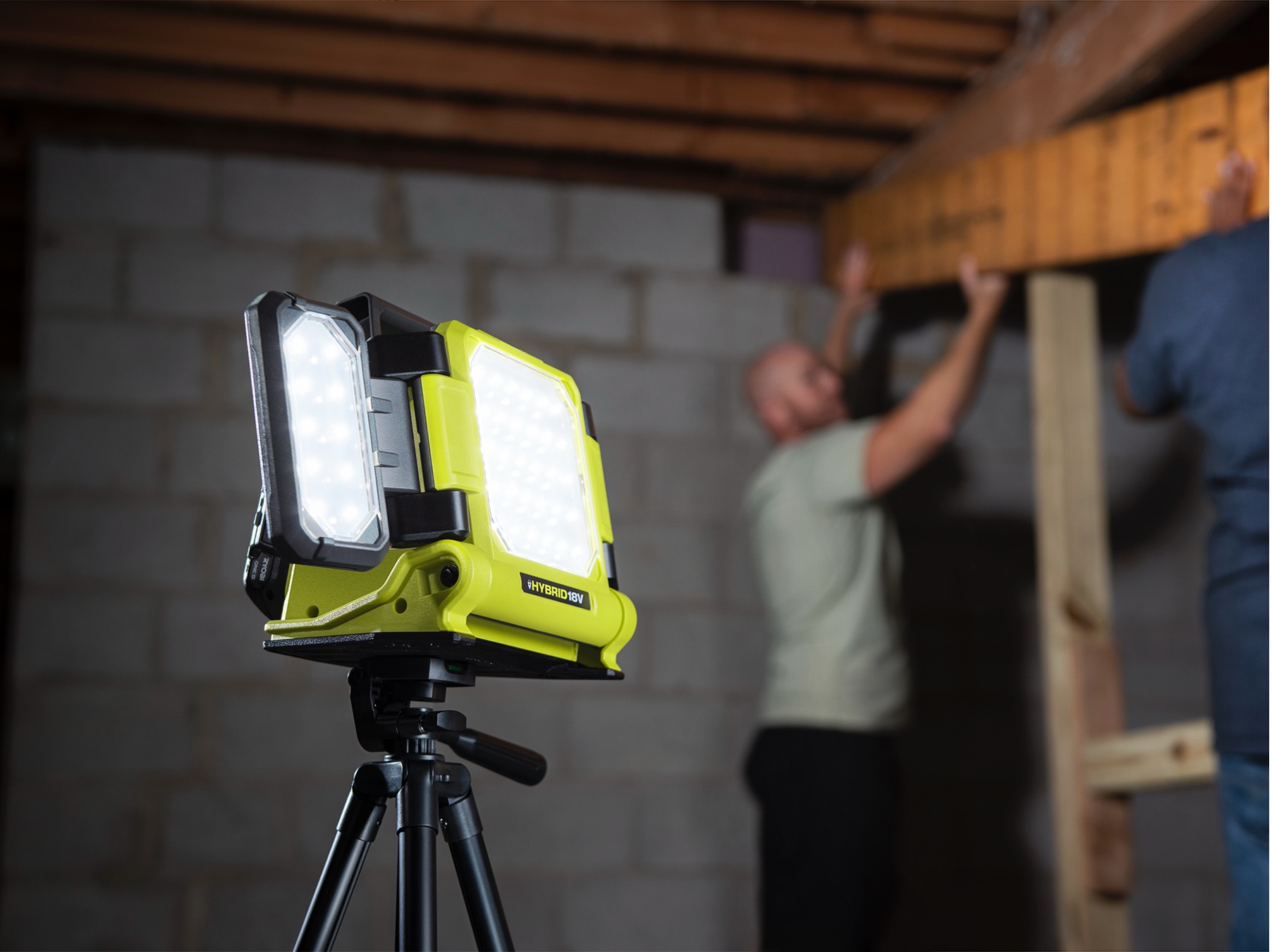 Product Features Image for 18V ONE+ CORDLESS LED HYBRID PANEL LIGHT (TOOL ONLY).