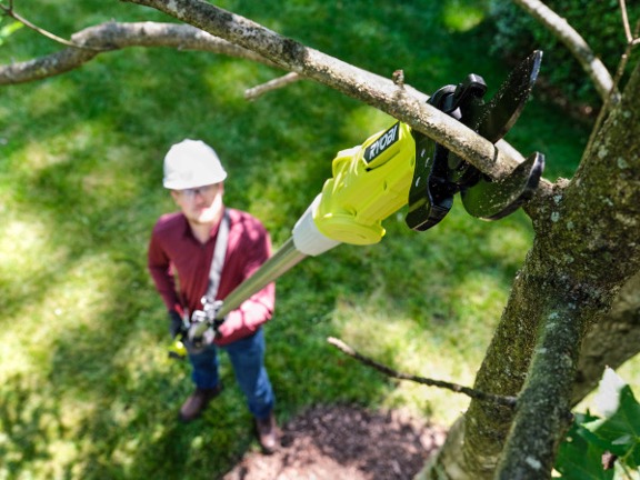 Product Features Image for 18V ONE+ Lithium-Ion Cordless Pole Lopper Kit.