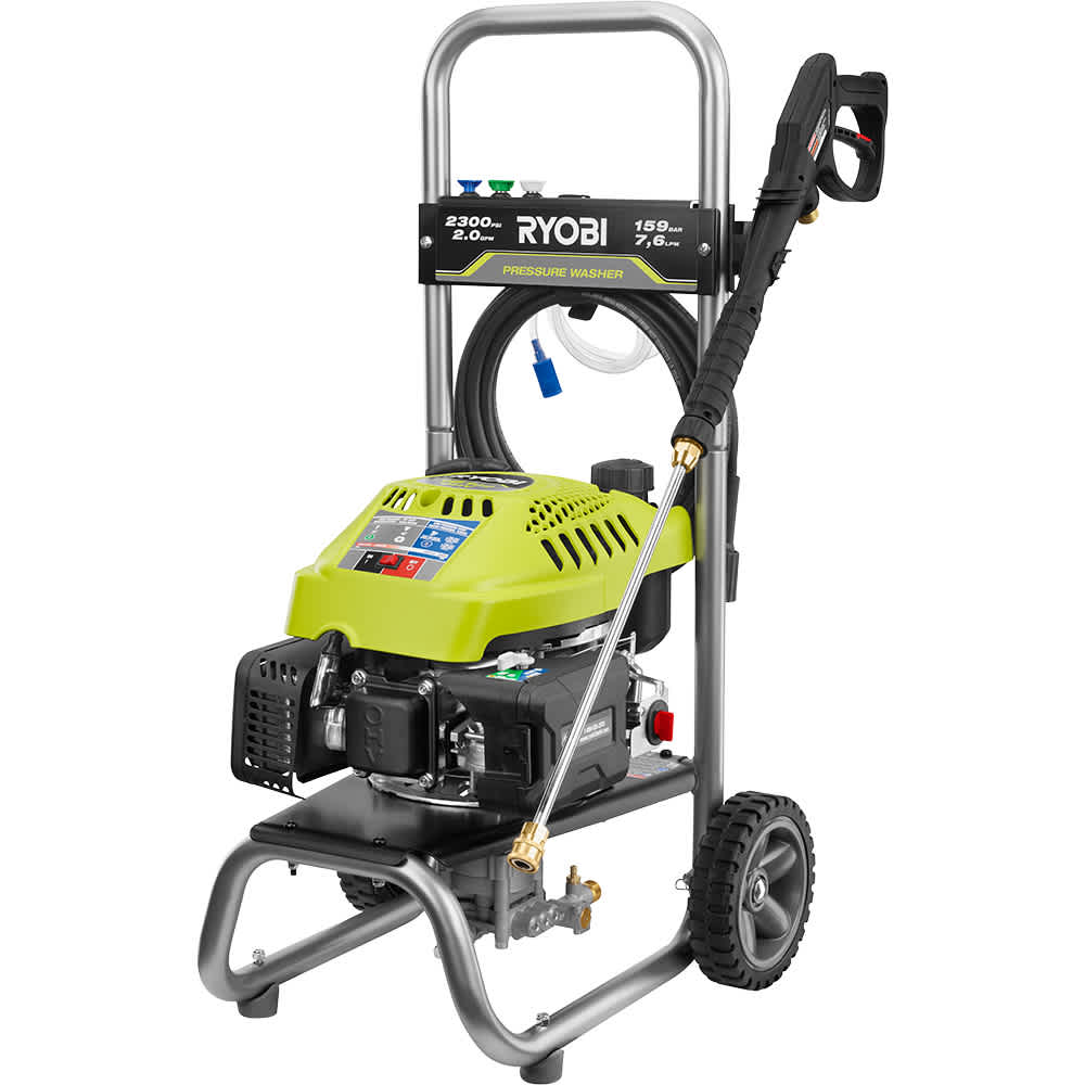 Feature Image for RYOBI 2,300-PSI 2.0 GPM Cold Water Gas Pressure Washer.