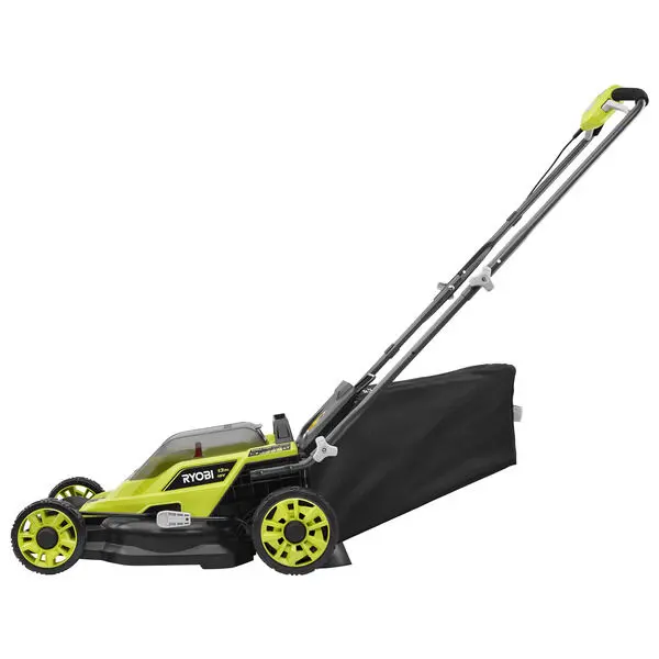 Product Includes Image for 18V ONE+ Lithium-Ion Cordless 13-inch Walk Behind Push Lawn Mower Kit with 4.0 Ah Battery & Charger.