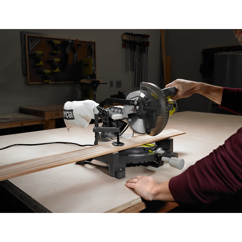 Product Features Image for RYOBI 7-1/4 in. Compound Mitre Saw.