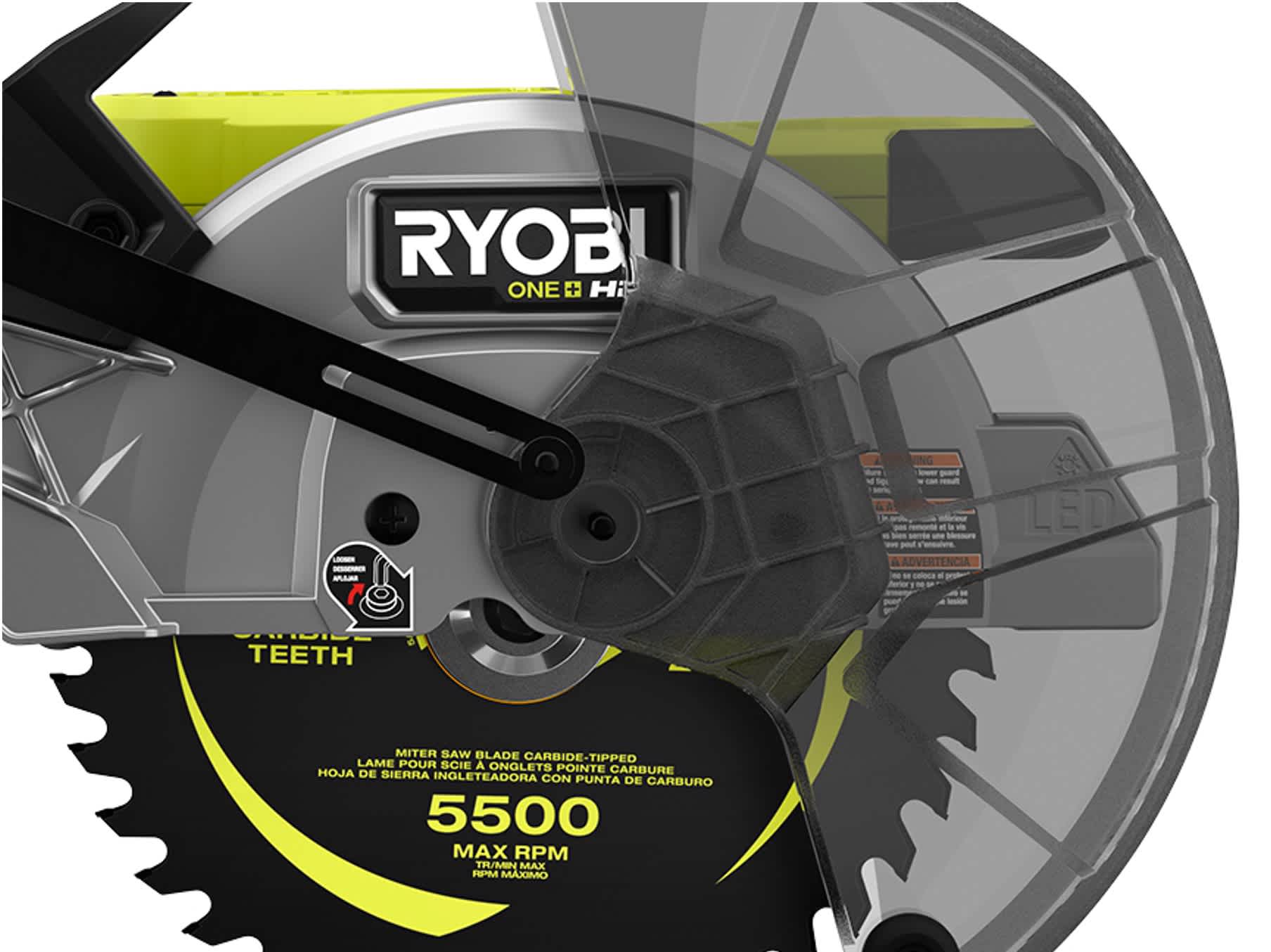 Product Features Image for 18V ONE+ HP BRUSHLESS 10" SLIDING COMPOUND MITER SAW KIT.