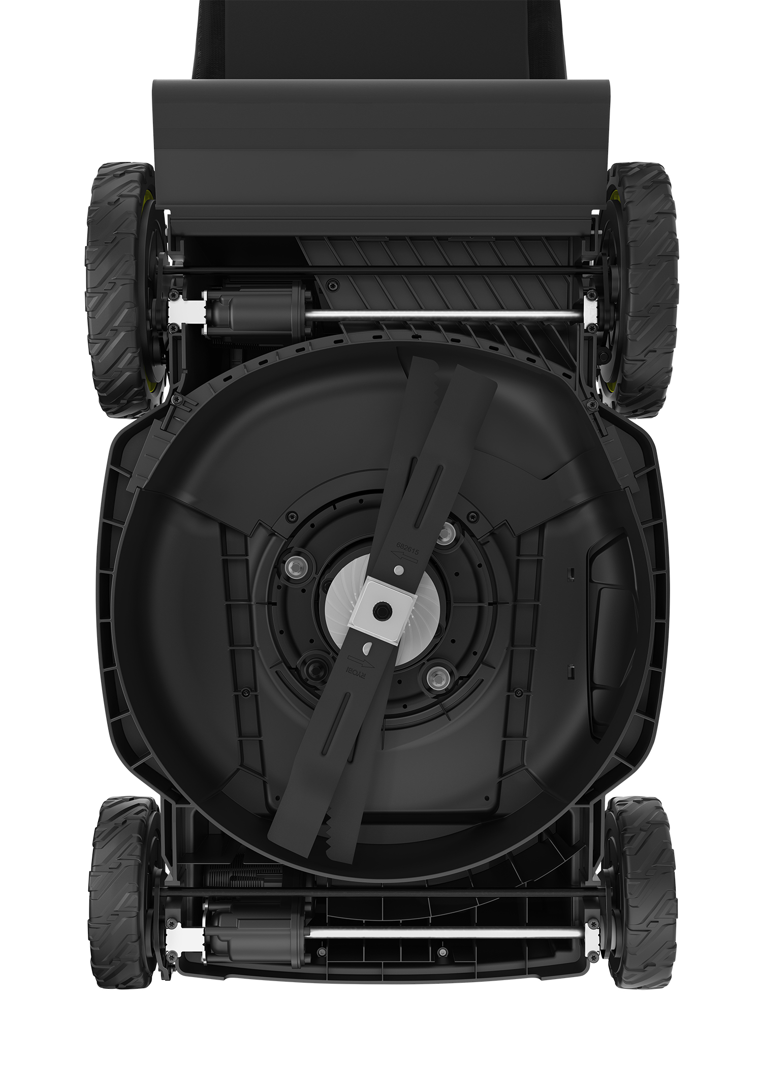 Product Features Image for 40V HP BRUSHLESS WHISPER SERIES SELF-PROPELLED 21" LAWN MOWER.