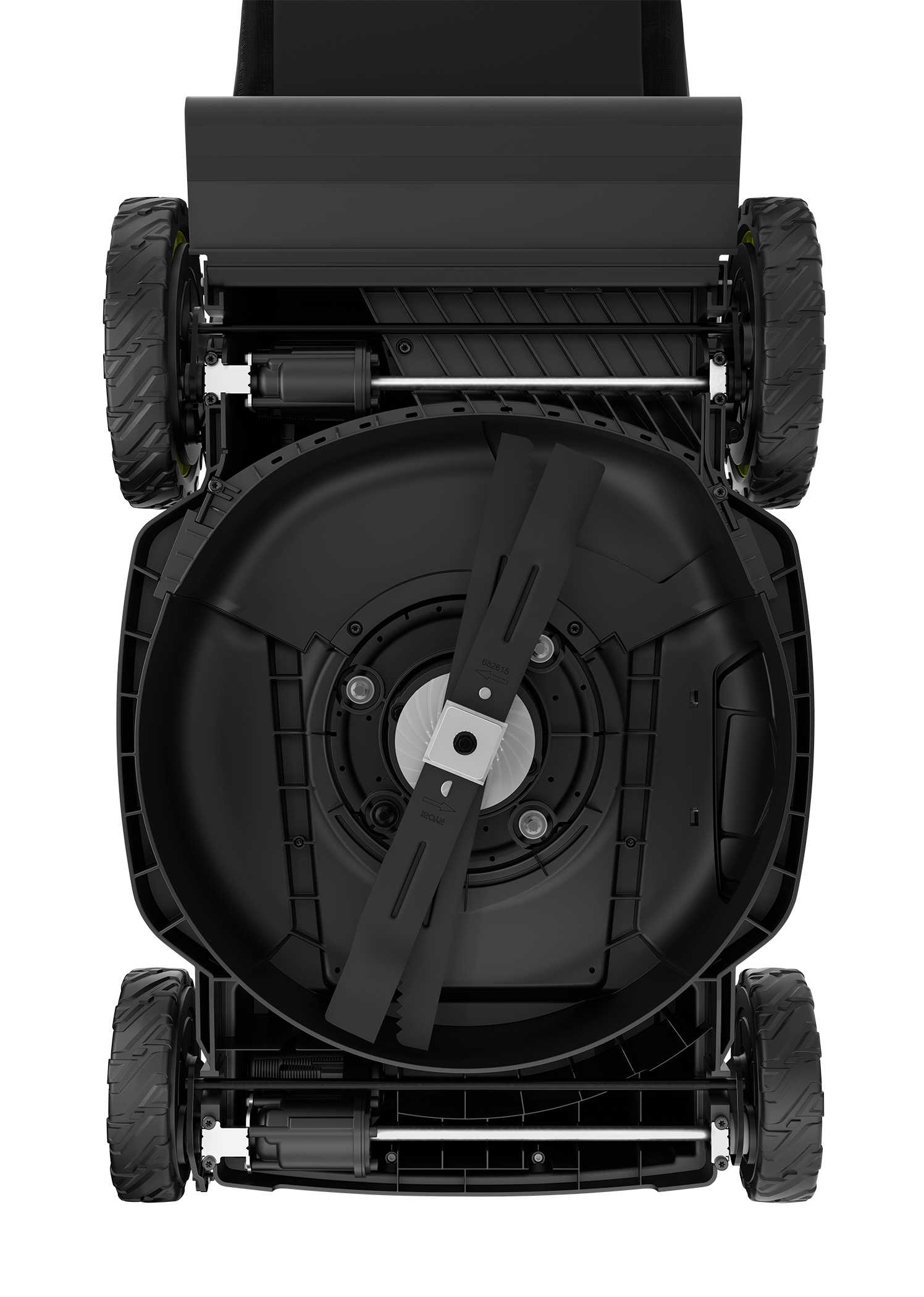 Product Features Image for 40V HP BRUSHLESS WHISPER SERIES SELF-PROPELLED 21" LAWN MOWER.