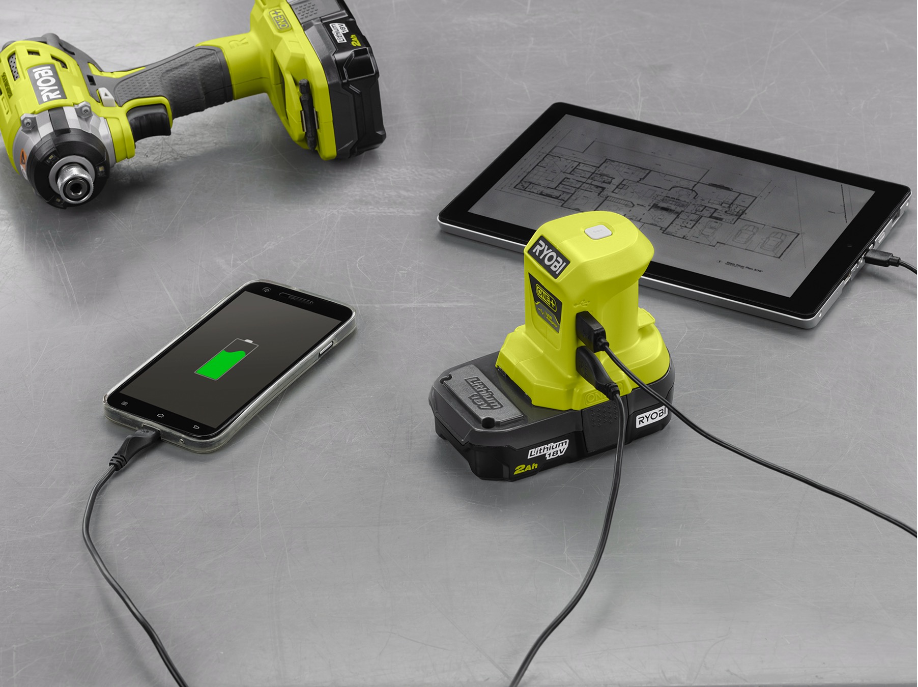 Product Features Image for 18V ONE+ PORTABLE POWER SOURCE.