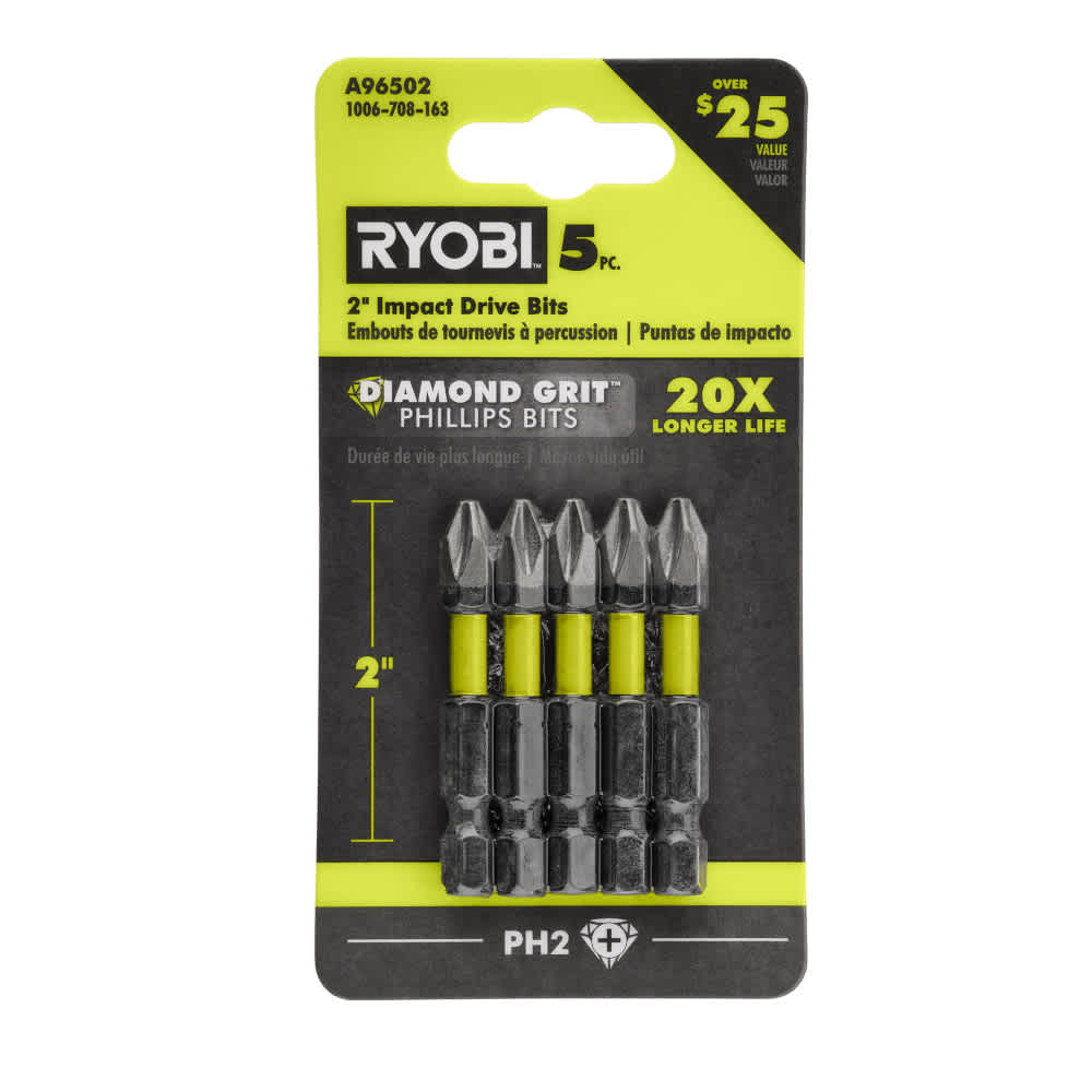 Feature Image for 5 PC. 2" DIAMOND GRIT IMPACT DRIVE BITS.