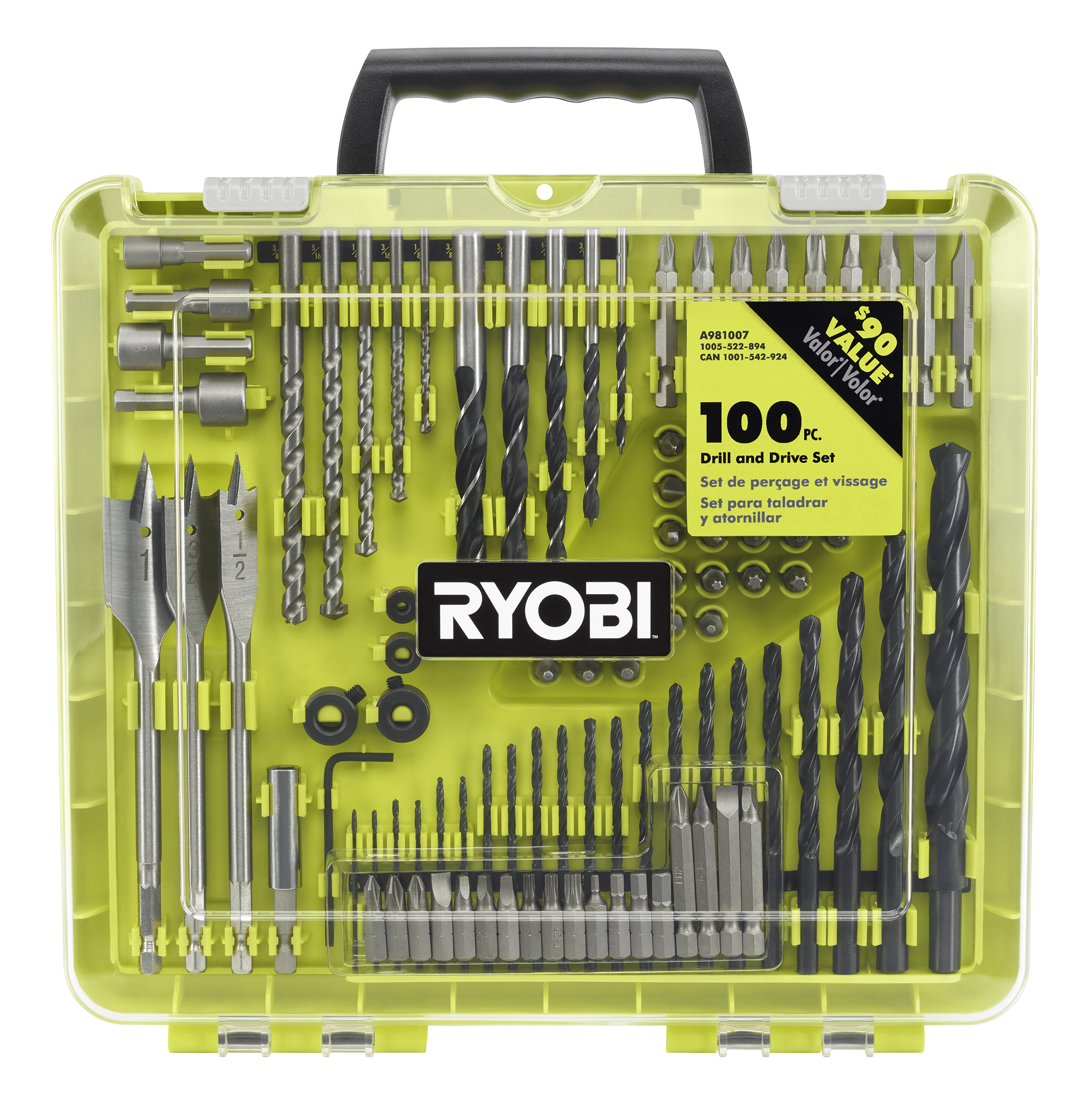 Ryobi 56 piece drill outlet set