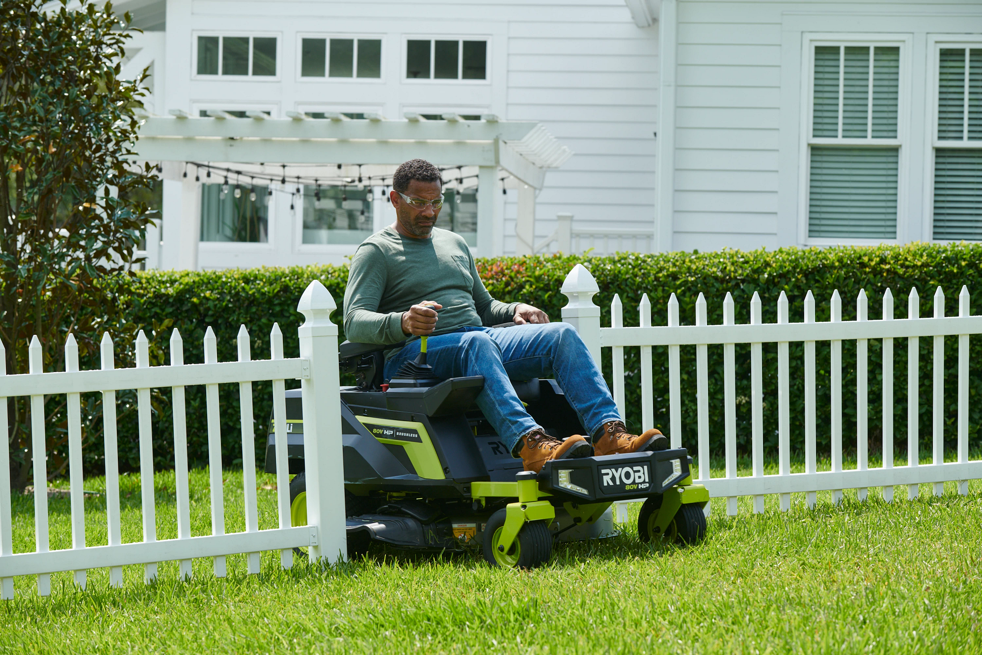 Product Features Image for 80V HP BRUSHLESS 30" LITHIUM ELECTRIC ZERO TURN RIDING MOWER.