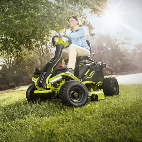 Product Features Image for 100 AH 38" Electric Riding Mower.