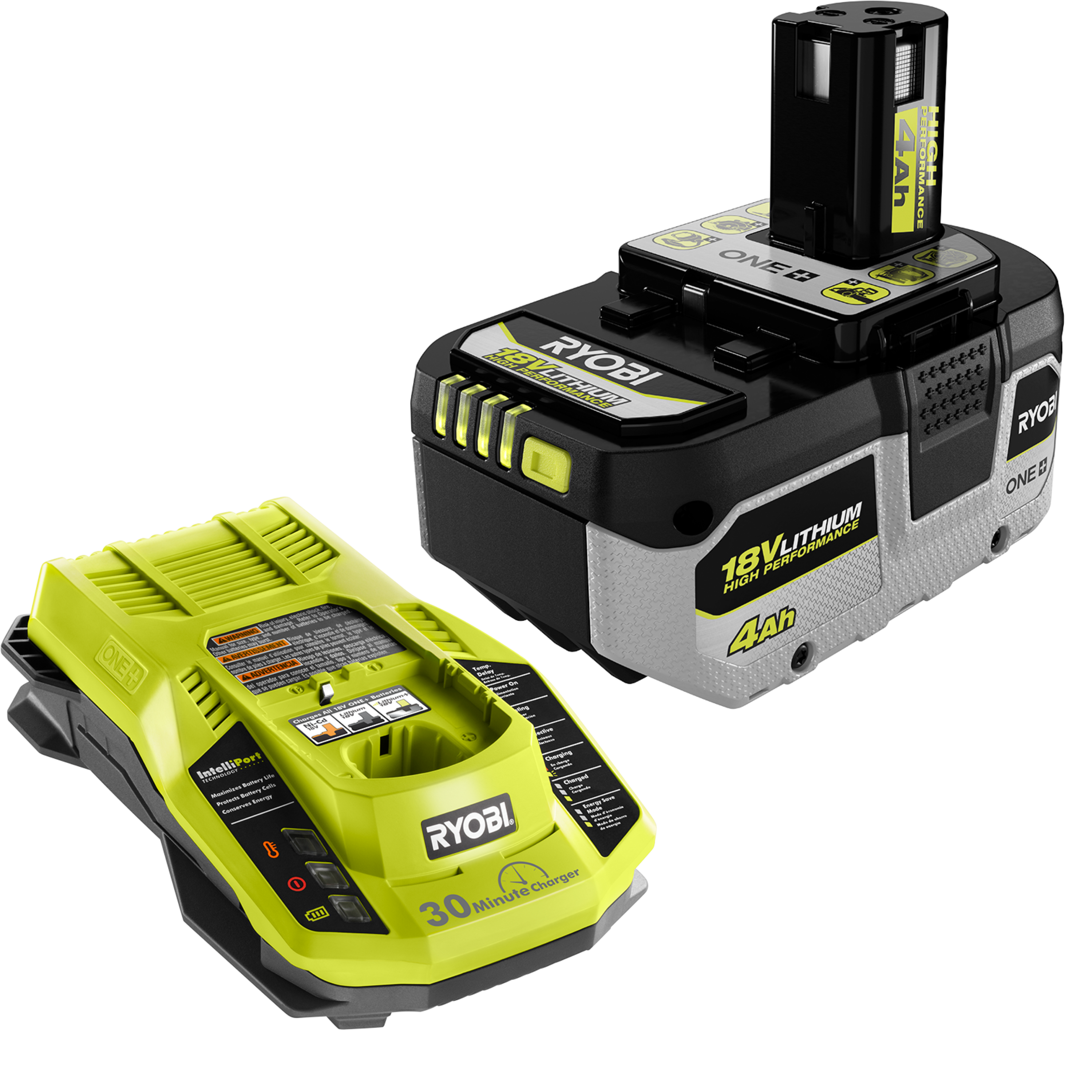 Feature Image for 18V ONE+ 4.0Ah High Performance Battery and Charger Starter Kit.