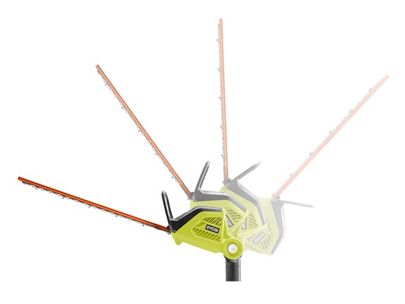 Product Features Image for 40V 18" CORDLESS POLE HEDGE TRIMMER KIT.