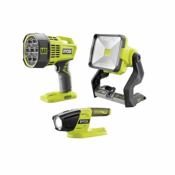 Feature Image for ONE+ 18V CORDLESS 3-TOOL LIGHT COMBO KIT WITH HYBRID SPOT LIGHT, HYBRID WORK LIGHT, AND LED LIGHT (TOOLS ONLY).