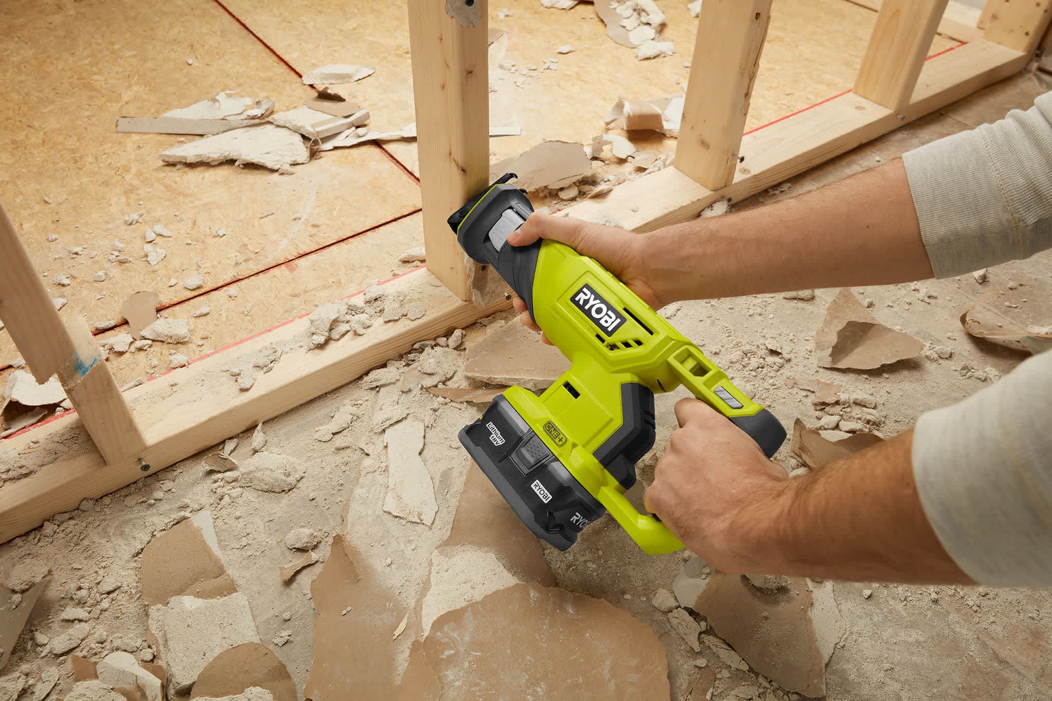 Product Features Image for 18V ONE+ LITHIUM-ION CORDLESS 1/2" DRILL/DRIVER AND RECIPROCATING SAW KIT.