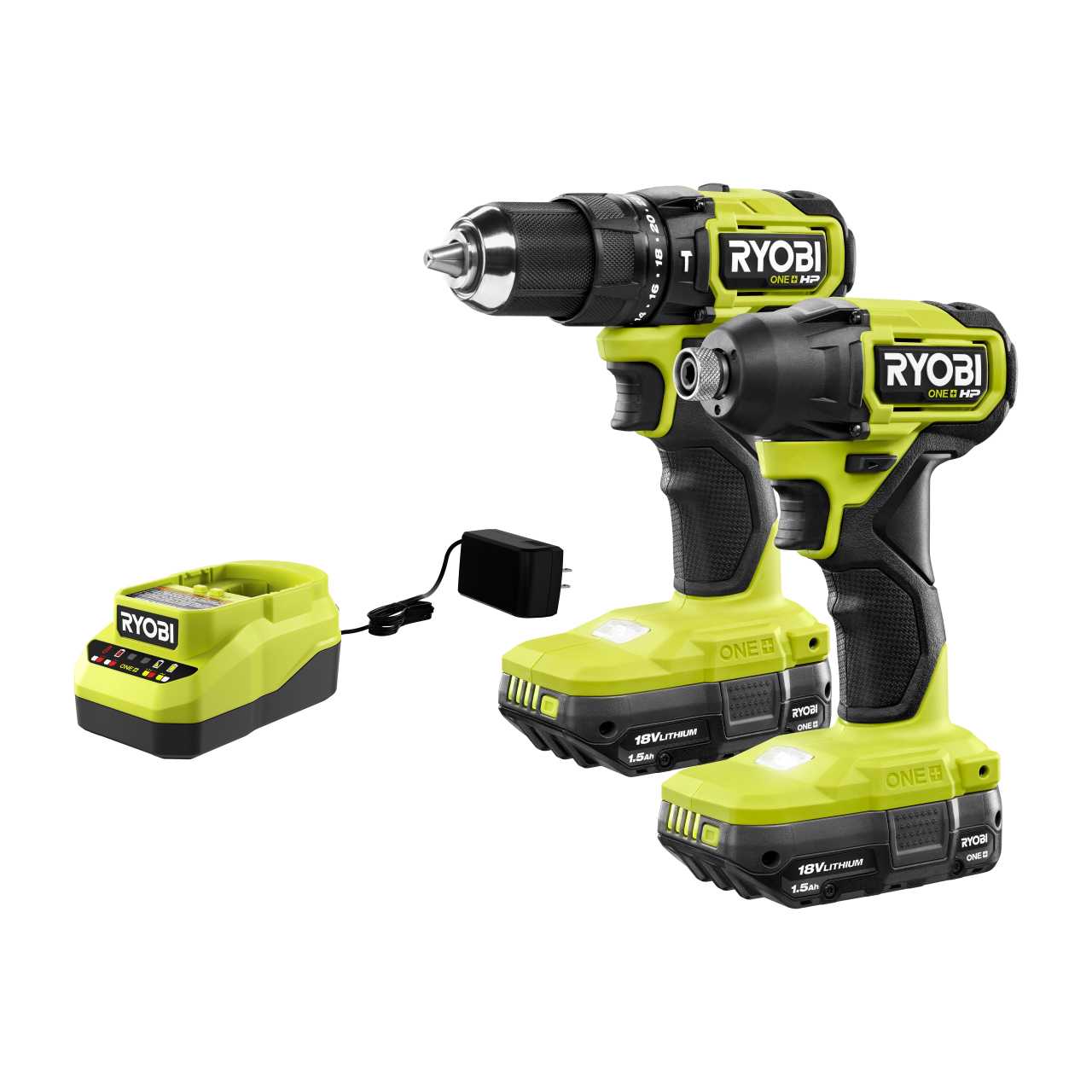 Feature Image for 18V ONE+ HP BRUSHLESS 2-TOOL HAMMER DRILL AND IMPACT DRIVER KIT.
