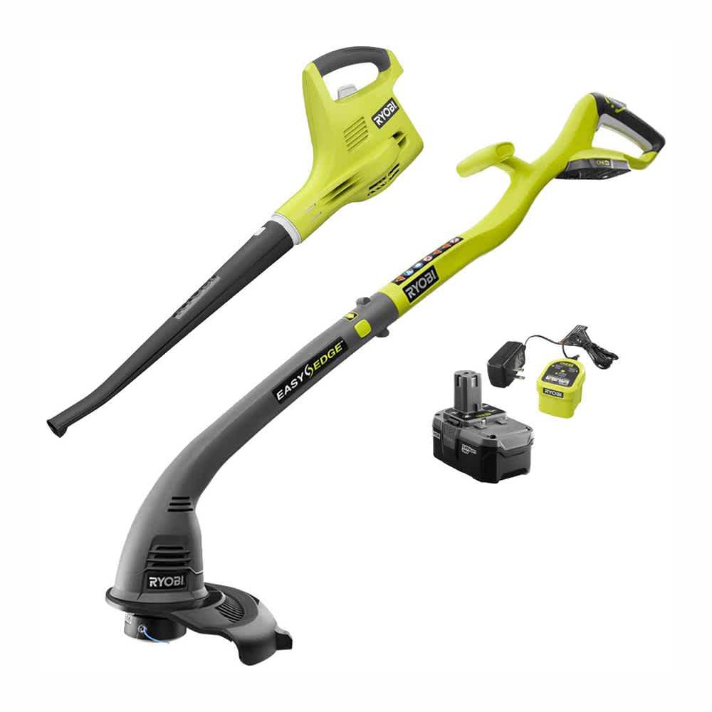 Feature Image for 18V ONE+™ String Trimmer/Edger & Sweeper with 2.6Ah Battery & Charger.