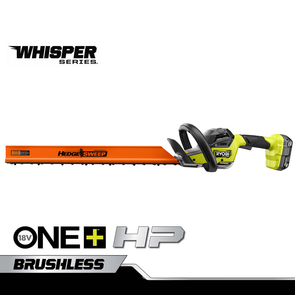 Feature Image for 18V ONE+ HP BRUSHLESS WHISPER SERIES 24" HEDGE TRIMMER KIT.