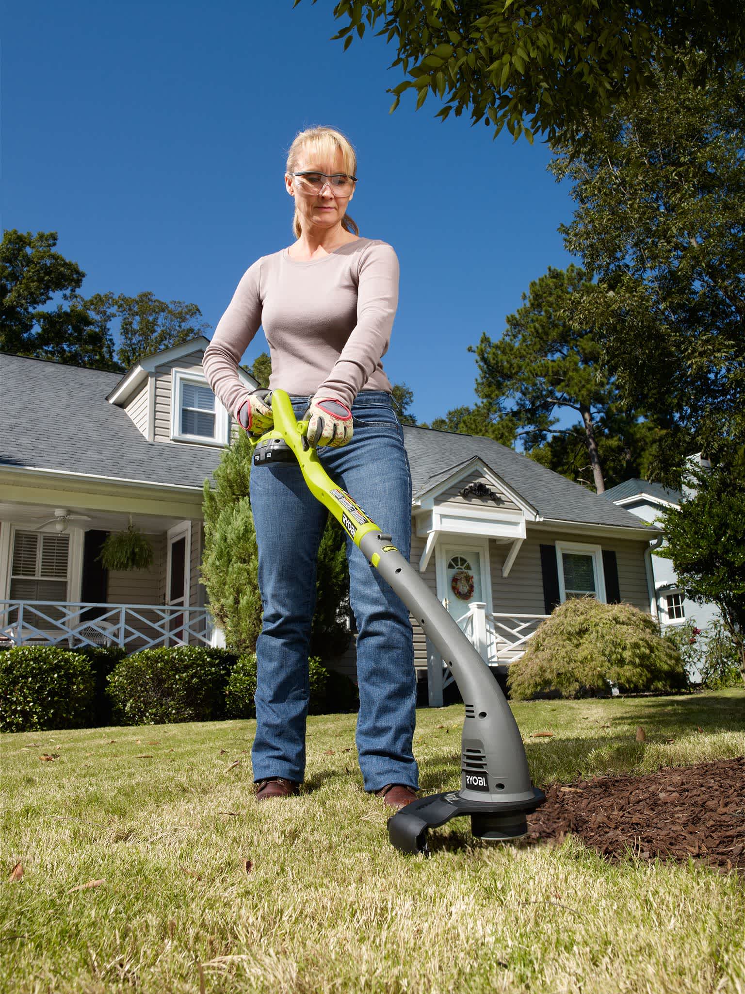 Product Features Image for 18V ONE+ 10" CORDLESS STRING TRIMMER/EDGER (TOOL ONLY).