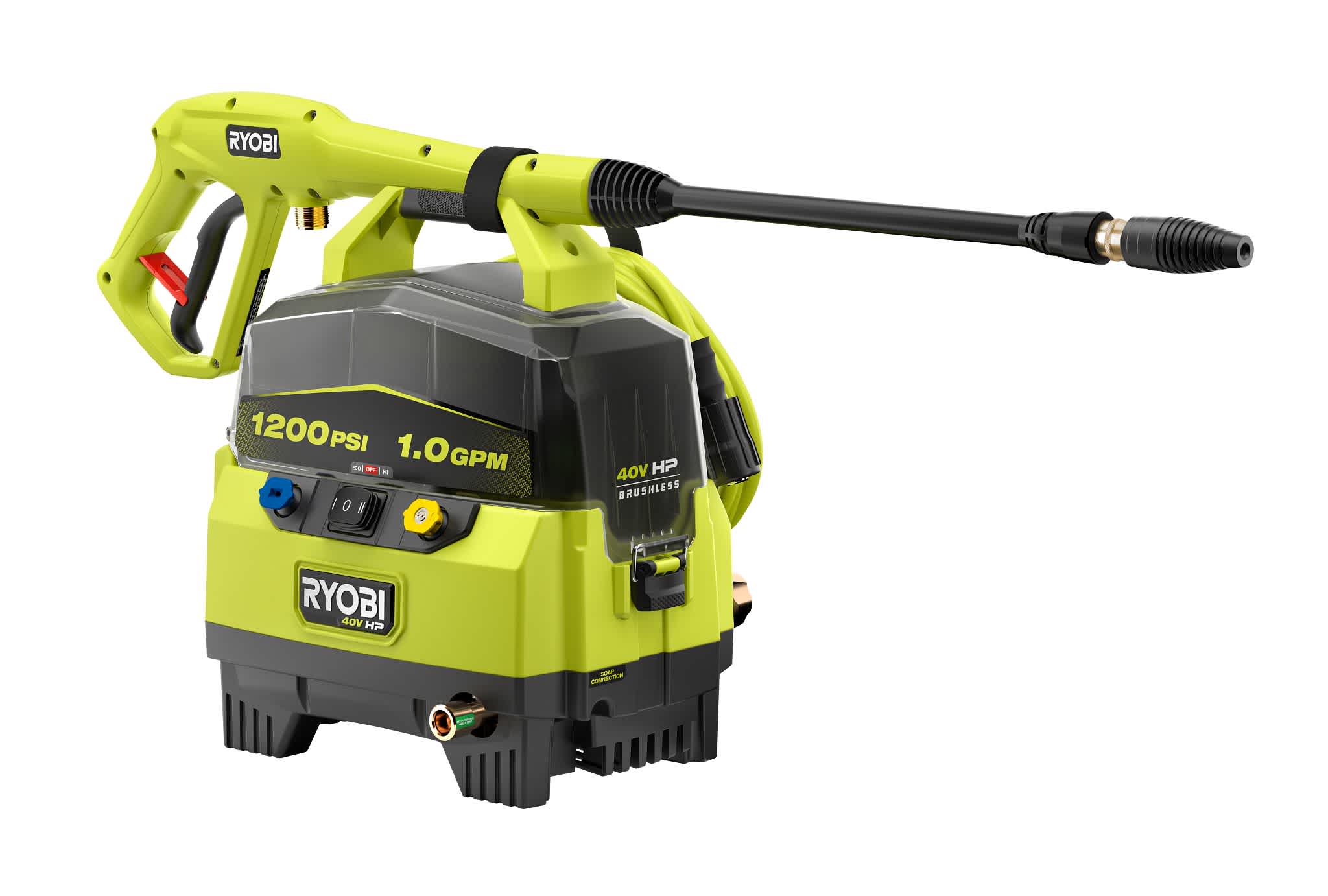 40V HP BRUSHLESS 1200 PSI 1.0 GPM PRESSURE WASHER