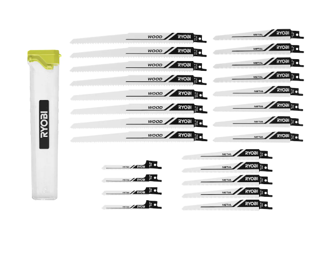 Reciprocating Saw Blade Set (25-Piece)
