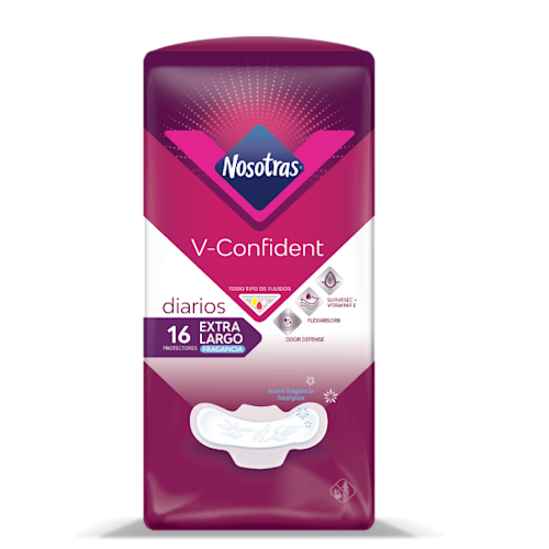 Protectores Diarios Extralargos V-Confident