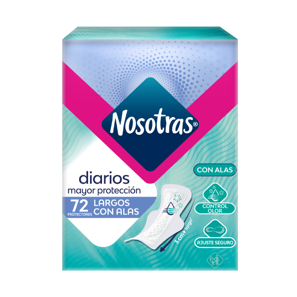 Protectores Diarios Largos con Alas