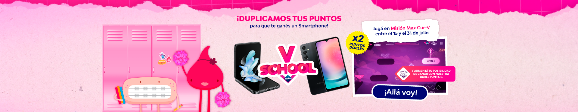 Banner V-School Doble Puntaje