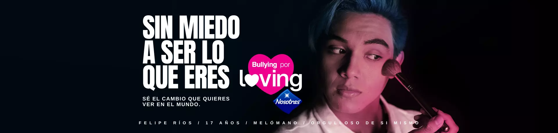 Banner lanzamiento campaña Bullying for Loving 