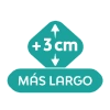 3cm más largo