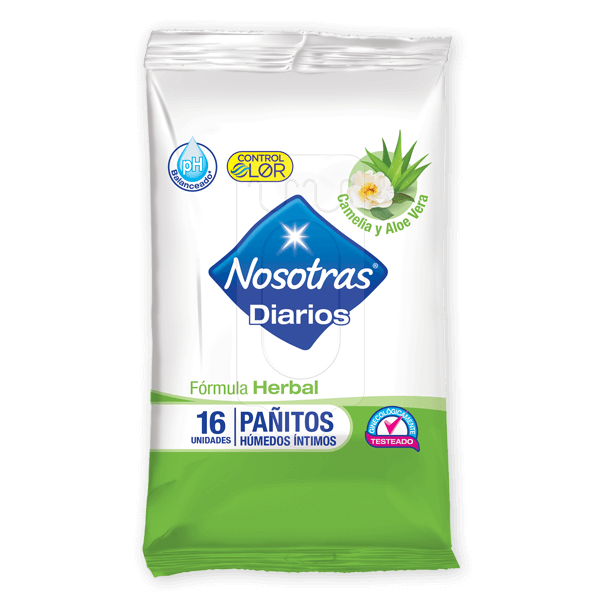 Pañitos Húmedos Íntimos Nosotras Herbal