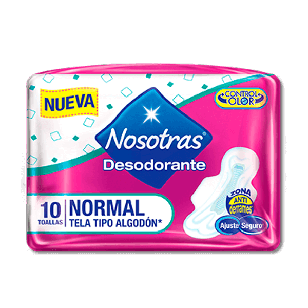 Toallas Nosotras Desodorante Normal