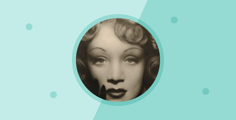 Mujer con cejas de los años 30