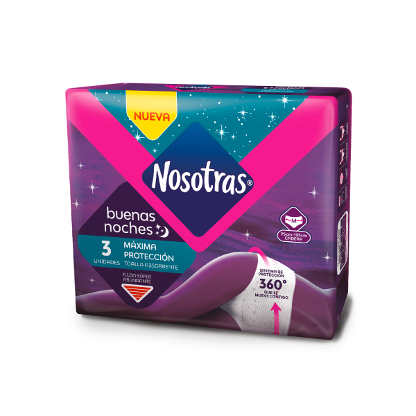 Panty Nocturno Nosotras Buenas Noches Máxima Protección