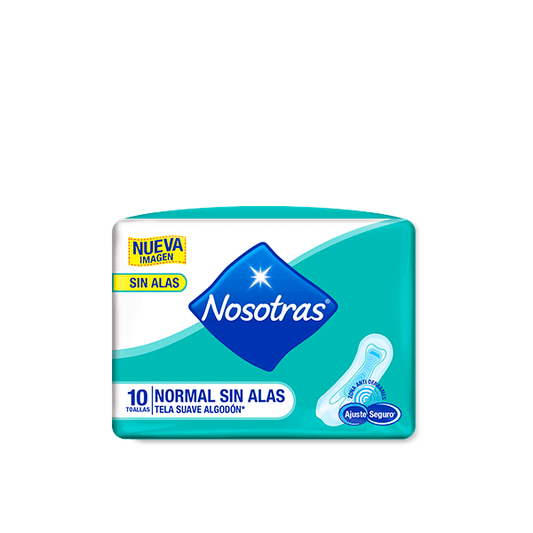 Toallas Nosotras Normal Anatómica Tela Suave