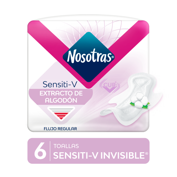 Toalla Nosotras Sensiti-V Invisible