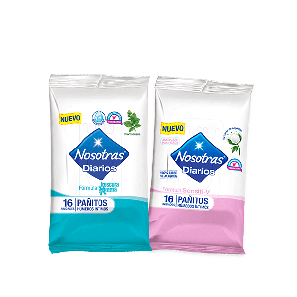 Pañitos húmedos íntimos para mujeres en Chile.