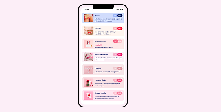 Nosotras V-App, calendario y calculadora menstrual
