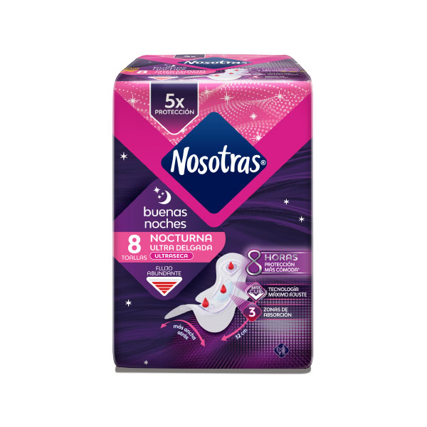 Toallas Nosotras Buenas Noches Invisible Rapisec
