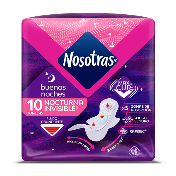 Toallas Sanitarias Nosotras Buenas Noches Invisible Rapisec