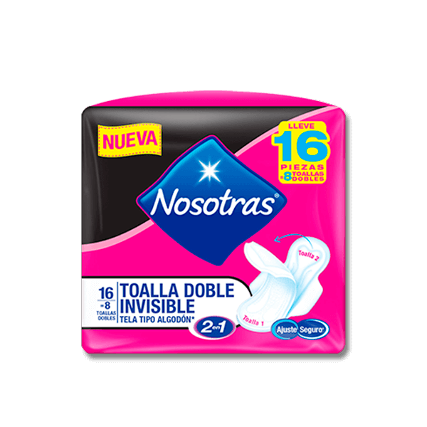 Nosotras Toalla Doble Invisible