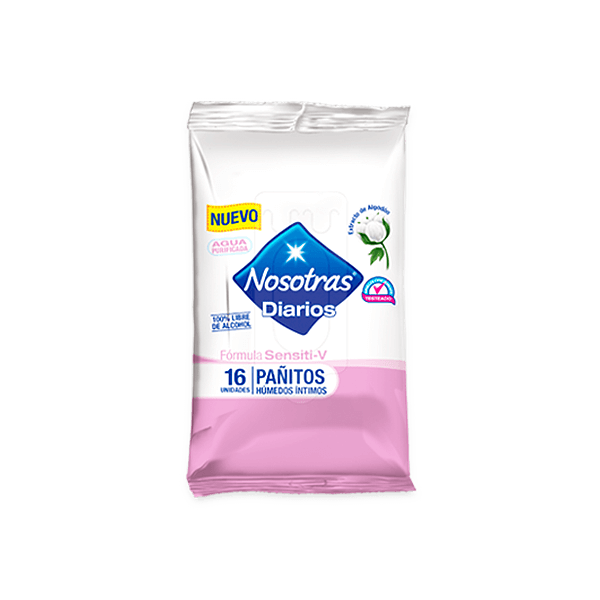 Pañitos Húmedos Íntimos Nosotras Sensiti-V Chile