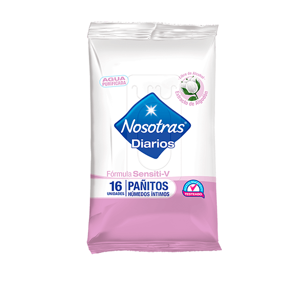 Pañitos Húmedos Íntimos Nosotras Sensiti-V