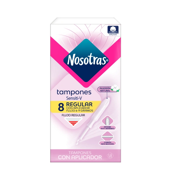 Tampones con Aplicador Sensiti-v Regular