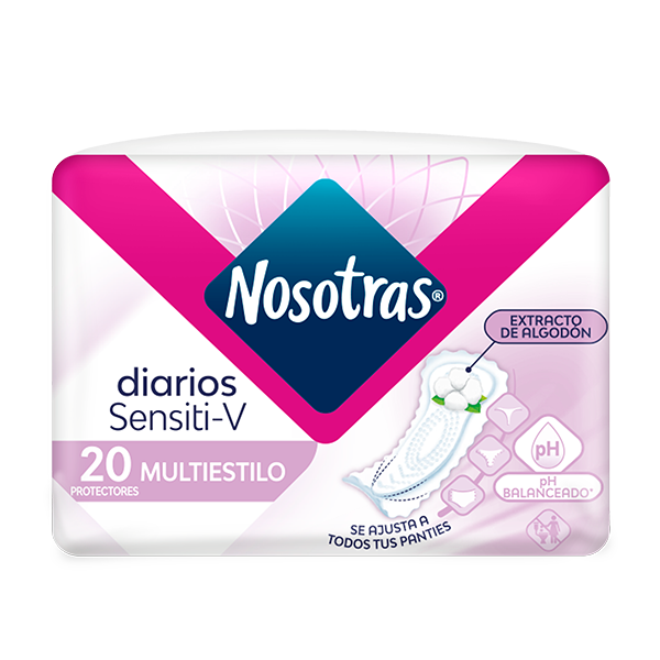 Protectores Nosotras Diario SensitiV multiestilo