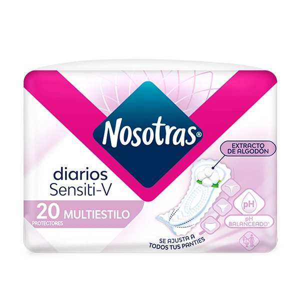 Protectores Nosotras Diario SensitiV multiestilo