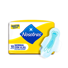 Nosotras Toallas Normal Alas Tela Suave