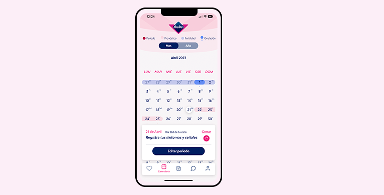 Nosotras V-App, calendario y calculadora menstrual